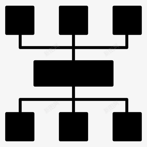 图树抽象实体图标svg_新图网 https://ixintu.com 实体 抽象