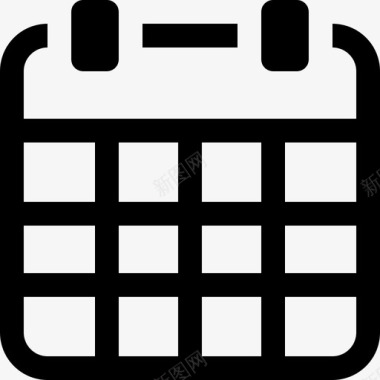 每月议程日历日期图标图标