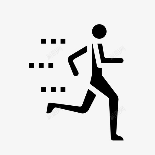 跑步符号比赛终点图标svg_新图网 https://ixintu.com 大纲 比赛 直线 符号 终点 跑步 运动