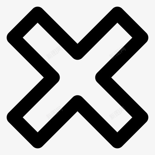十字符号基础数学计算图标svg_新图网 https://ixintu.com 乘法 删除 十字 基础 大众 媒体 数学 新闻 符号 计算 错误