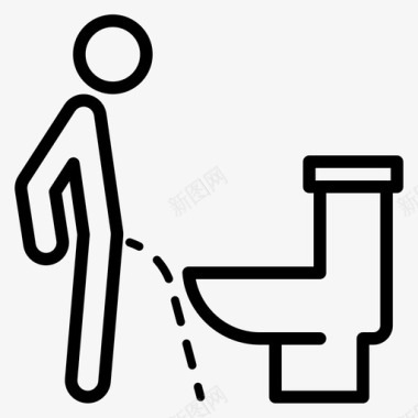 男厕卫生间标牌图标图标