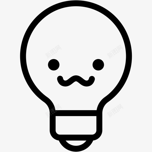 咧嘴笑表情情绪图标svg_新图网 https://ixintu.com 咧嘴 情绪 感觉 灯泡 表情