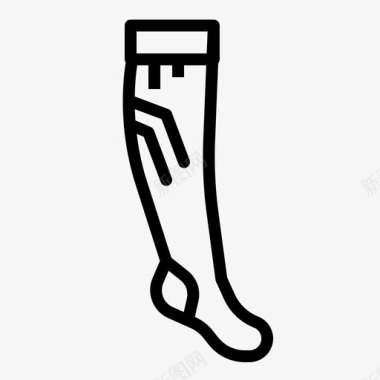 袜子压缩布料脚图标图标