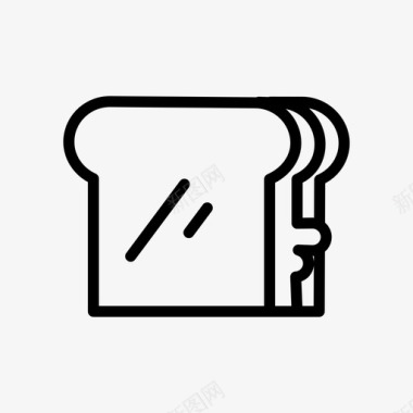 三明治街头食品10直系图标图标