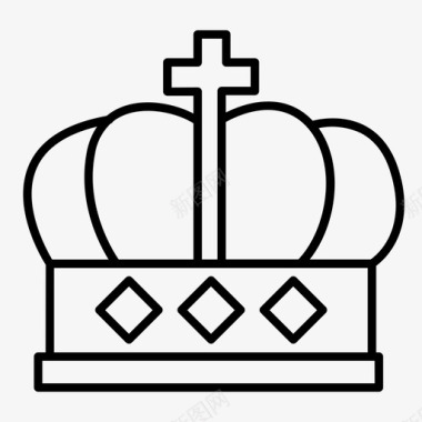 王位权威国王图标图标