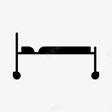 床小床家具图标图标