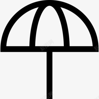 伞水上乐园8直线型图标图标