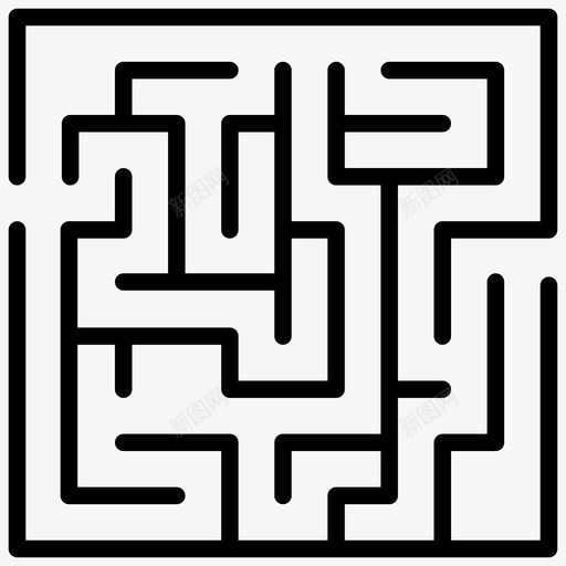 迷宫商业挑战路径图标svg_新图网 https://ixintu.com 商业 图标 挑战 线图 谜题 路径 迷宫 迷宫线路