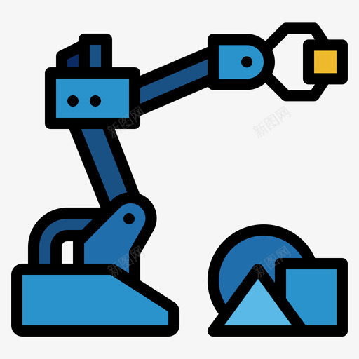 机械臂教育314线性颜色图标svg_新图网 https://ixintu.com 教育 机械 线性 颜色
