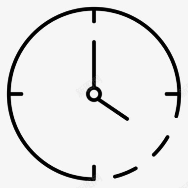 截止日期时钟时间表图标图标