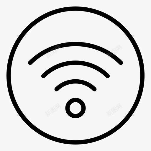 wifirss标牌图标svg_新图网 https://ixintu.com rss wifi 信号 咖啡店 图标 无线 标牌 线路