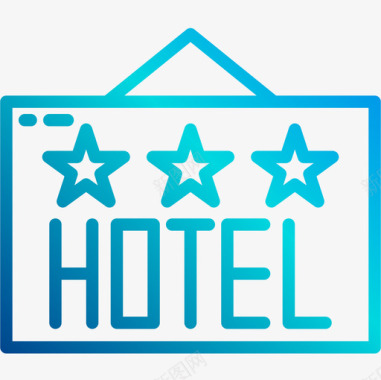 酒店酒店旅游2直线坡度图标图标