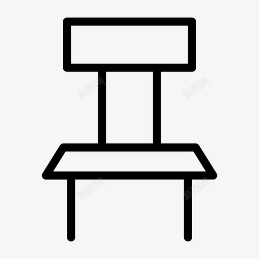 椅子坐着等候椅图标svg_新图网 https://ixintu.com 假日 坐着 椅子 等候