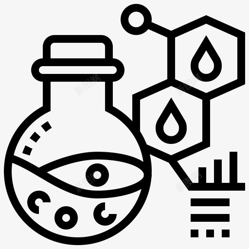 分子分析化学图标svg_新图网 https://ixintu.com 分子 分析化学 石油 石油工业 科学