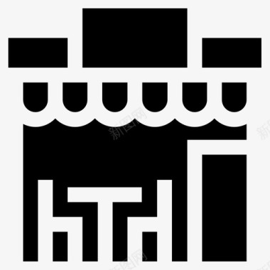 建筑物城市48已填充图标图标