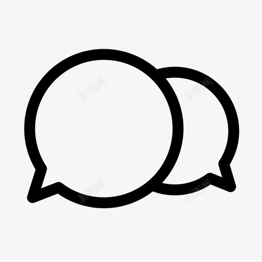 聊天室通讯室对话室图标svg_新图网 https://ixintu.com linewerk 信息 对话 文本 短信 聊天室 通讯