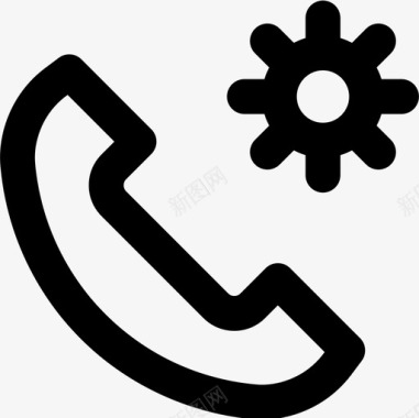呼叫中心支持服务5直拨图标图标