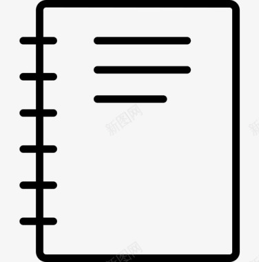 笔记本课程学校图标图标