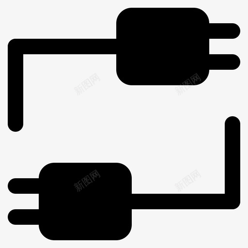 插头电池连接图标svg_新图网 https://ixintu.com 小工 工具 插头 电池 电源 连接