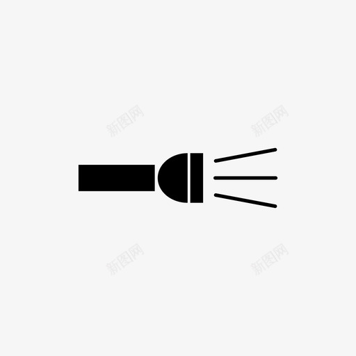 手电筒洪水照明图标svg_新图网 https://ixintu.com 保安 工具 手电筒 洪水 照明