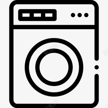 洗衣机家装67直线型图标图标