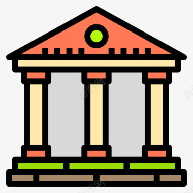Bankbanking105线性颜色图标图标