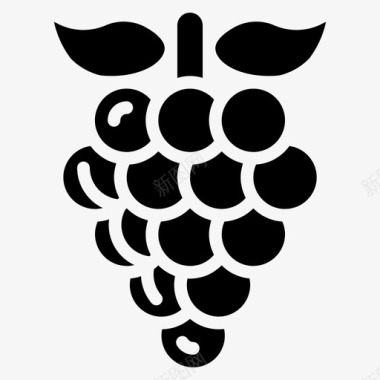 葡萄食用食物图标图标