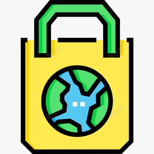 购物袋地球母亲节8直系图标svg_新图网 https://ixintu.com 地球 母亲节 直系 购物袋