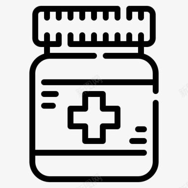 药品产品包装2线性图标图标