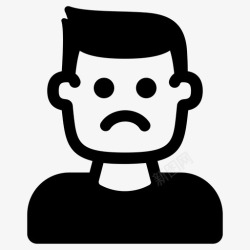 悔恨一百年消极化身失望图标高清图片
