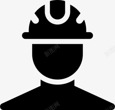 矿工建筑工人劳工图标图标