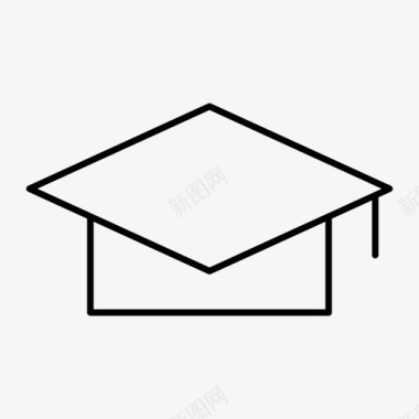 毕业帽通行证学生图标图标