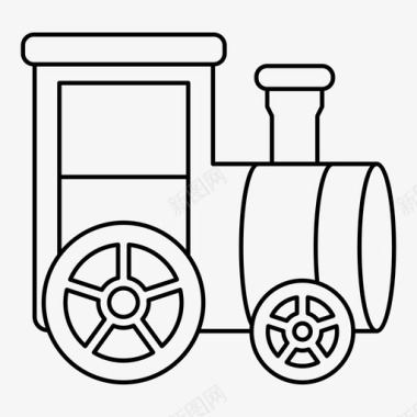 火车马戏团运输图标图标