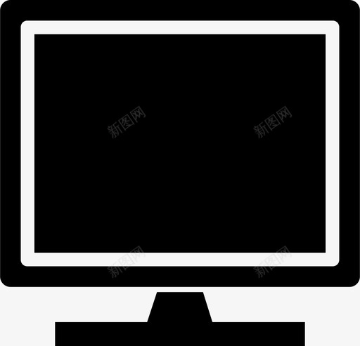 led显示器台式机led电视图标svg_新图网 https://ixintu.com 台式机 显示器 电视