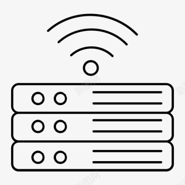 互联网连接服务器图标图标