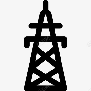 电气塔公共服务4直线图标图标