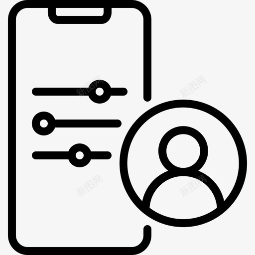 均衡器帐户自定义图标svg_新图网 https://ixintu.com 优化 均衡器 大纲 帐户 手机 搜索引擎 智能 自定义 部分 配置文件 黑色