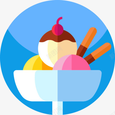 冰淇淋食品185平的图标图标