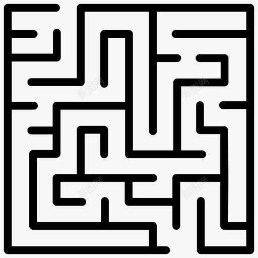 经典迷宫迷宫迷宫游戏图标svg_新图网 https://ixintu.com 图标 拼图 游戏 线图 经典 迷宫