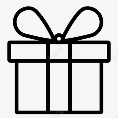 礼品盒圣诞节商业图标图标
