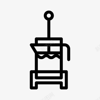 法国出版社饮料咖啡因图标图标