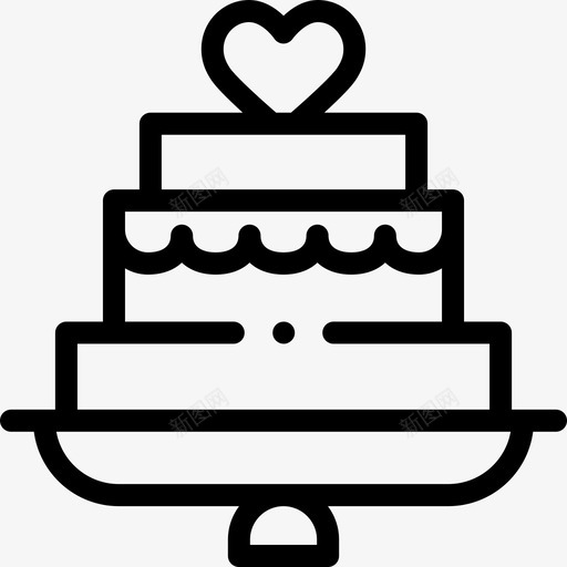 结婚蛋糕婚礼236直系图标svg_新图网 https://ixintu.com 婚礼 直系 结婚 蛋糕