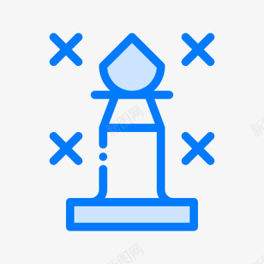 战略国际象棋9蓝色图标图标