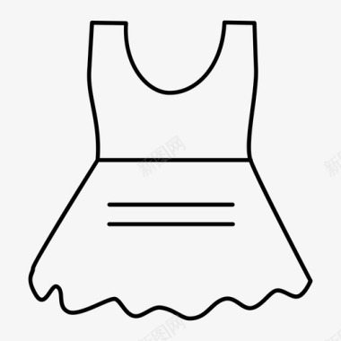 家装礼服单件裙图标图标