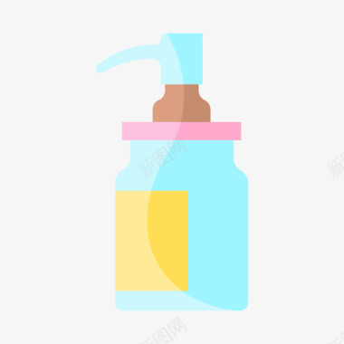 洗发水婴儿淋浴29扁平图标图标