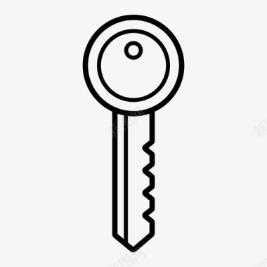 钥匙房子钥匙锁图标图标