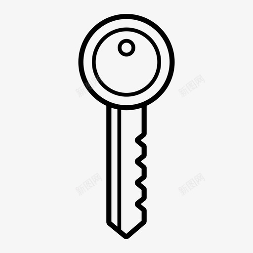 钥匙房子钥匙锁图标svg_新图网 https://ixintu.com 保安 房子 钥匙