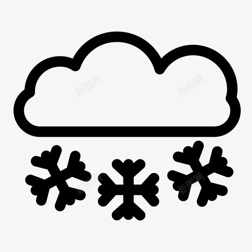 每天都在下雪图标svg_新图网 https://ixintu.com 下雪 每天 都在