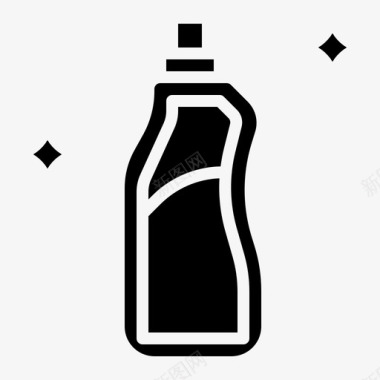 洗涤剂漂白剂清洁剂图标图标