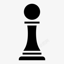 金融决策战略国际象棋决策图标高清图片